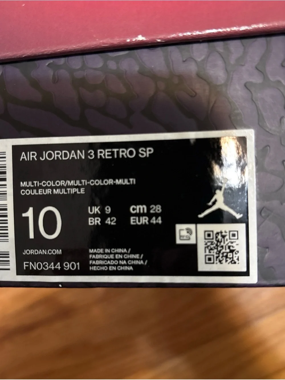 Jordan 3 J. Balvin Medellin Retro-Style Basketball Sneakers